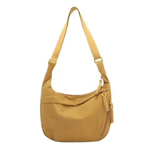 Womens Shoulder Bag Japanese Style Minimalist Large Capacity Crossbody Bag New Style Small Student Polyester Zipper