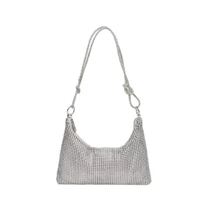 Women’s Shoulder Bags Young Lady Daily Use Summer Collection Leather PU with Diamond Chain Zipper