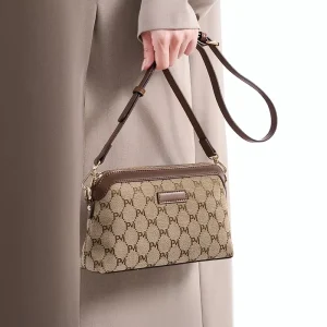 Women’s Spring Summer New Crossbody Bag Middle aged Mother Retro Fashion Lightweight All match High end Single shoulder PU