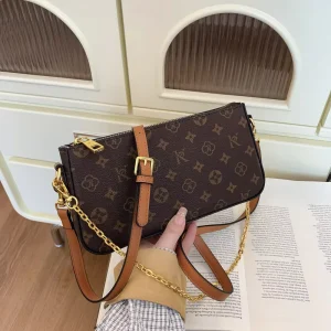 Women’s Summer Envelope Bag Vintage Chain Fashionable All-Match Two Straps Crossbody