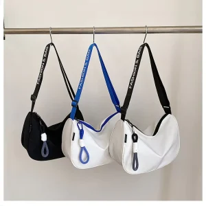 Women’s Summer Small Single Strap Zipper Closure Western Style Crossbody Shoulder Armpit Canvas Bag