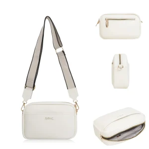Women’s Tote Crossbody Bag Simple Zippered Square Shoulder Phone Bag