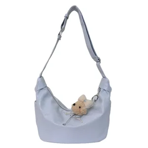 Women’s Versatile PU Leather Shoulder Cross Body Bag with Zipper Closure Lightweight Portable for Daily Outdoor Travel Use