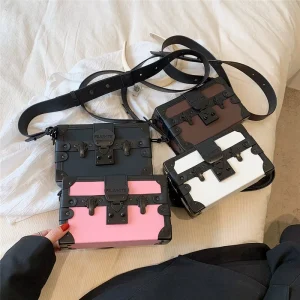 Women’s Waterproof Square Crossbody Bag With Hasps Closure Eco Friendly Design Stylish & Durable