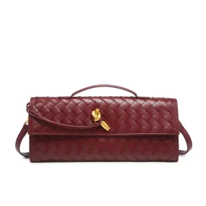Woven Single Shoulder Bag Fashionable And Versatile Horizontal Design Evening Bag Women’s Handbag