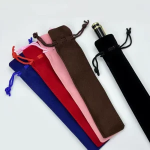 YUEYANG Supply Velvet Pencil Bags for Business Advertising Metal Pen
