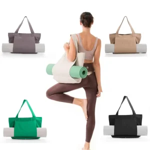 Yoga Bag Customization Large Capacity Outdoor Sports Practical Canvas Tote Bag for Yoga Mat Storage