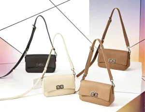 Young Ladies Soft Genuine Leather Waterproof Large Capacity Shoulder Bag Cross body Medium Size Adjustable Strap