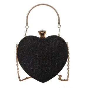 ZPB3107 PU Evening Bag for Women Cute and Versatile Small PVC Bag with Chain for Handheld or Shoulder Use Decorated with Rivet