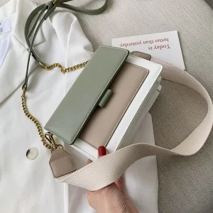 square Handbags for Women’s Branded Crossbody Hand Bags Ladies Luxury Shoulder Bag