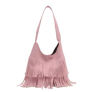 summer new messenger bag female retro fashion fringed shoulder bag trendy niche underarm bag